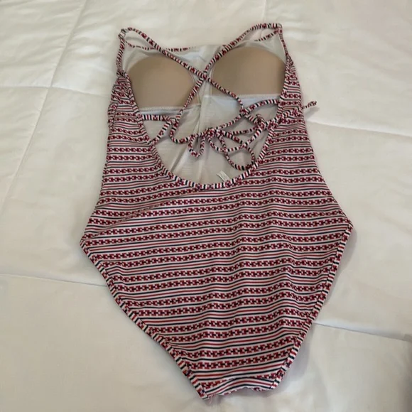 Athleta Red White and Blue One piece Swimsuit - Picture 3 of 4